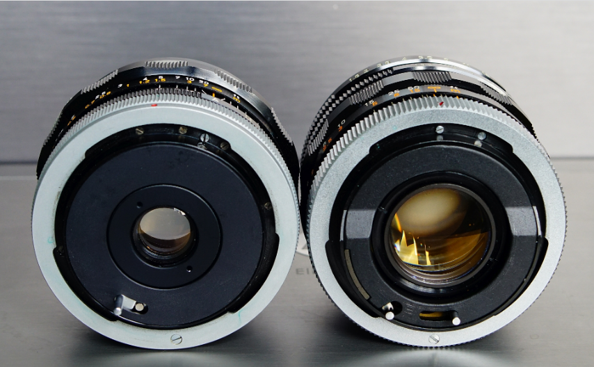 two 28 mm focal lenses